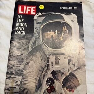 LIFE Special Edition "To The Moon and Back" Magazine - Black & White Cover